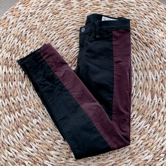 rag & bone Black & Wine Skinny Jean - Picture 3 of 11